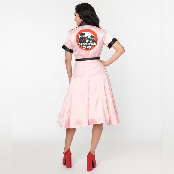 RARE Unique Vintage x Emily the Strange Bad Kitten Club Diner Dress 🐈⬛ - Picture 3 of 11